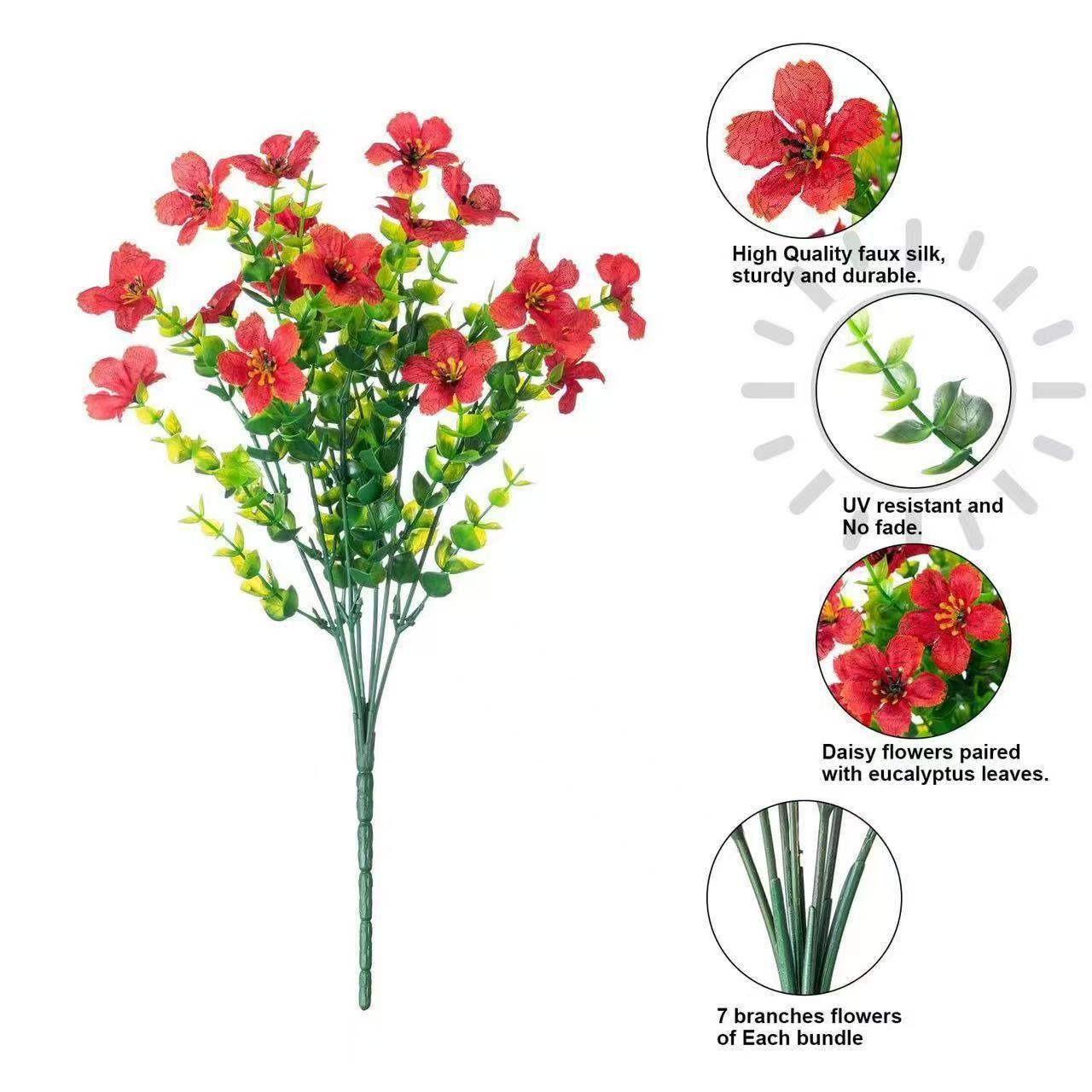 🌸Last Day Sale 49% OFF💐 UV Resistant Colorful Artificial Flower