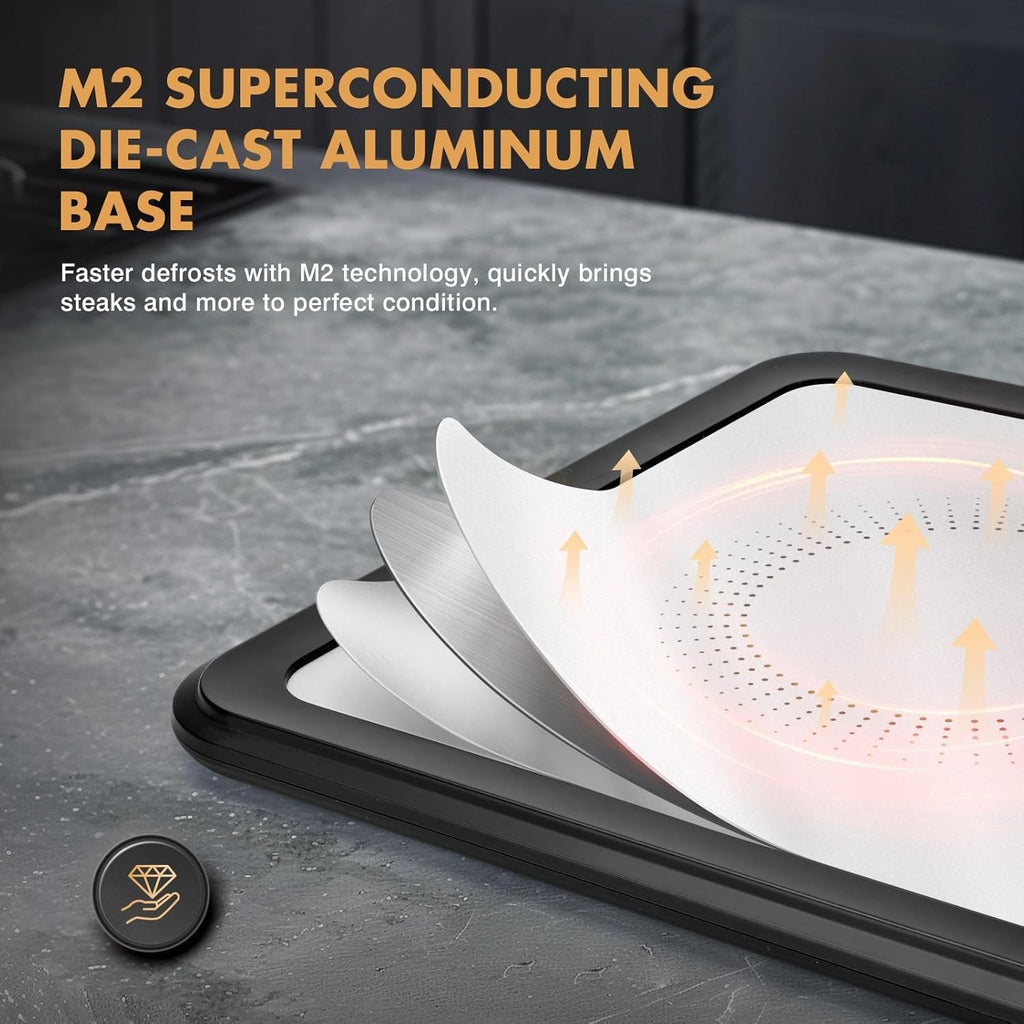 🔥50% OFF Today! M2 Rapid Defrost Tray – Thaw Frozen Meat in Minutes, Not Hours