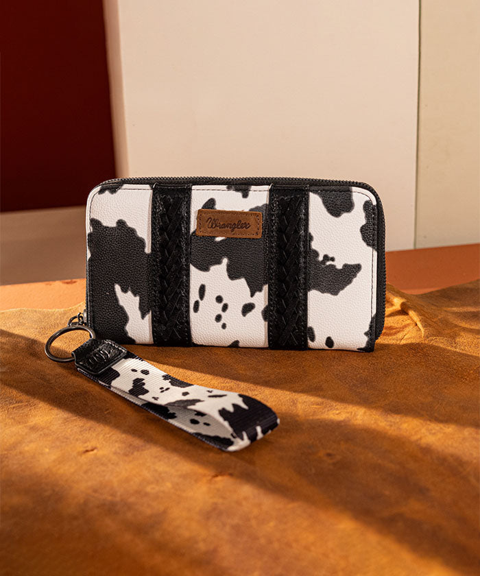Wrangler Cow Print Concealed Crossbody Bag