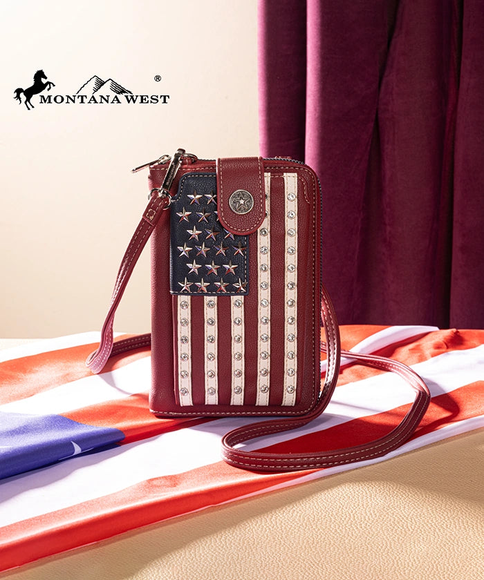 Montana West American Pride Phone Crossbody Bag