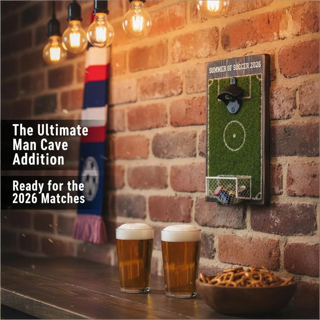 ⚽🔥 SUMMER OF SOCCER 2026 – Bottle Opener Soccer Field Shape 🍻🏆