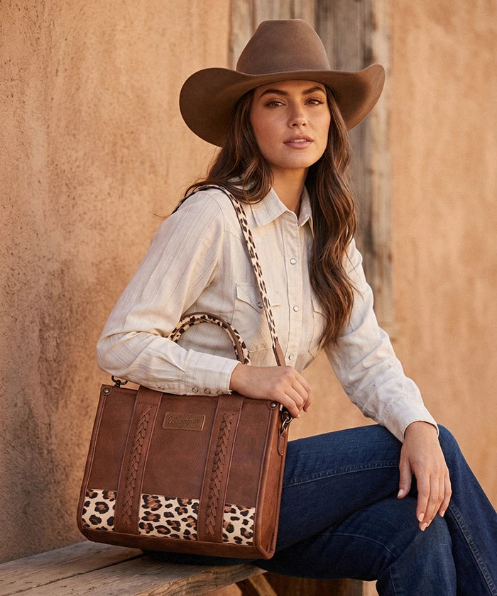 Wrangler Animal Print Concealed Carry Tote Bag