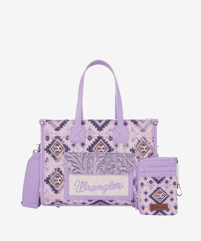 Wrangler Aztec Concealed Carry Canvas Tote Bag Collection