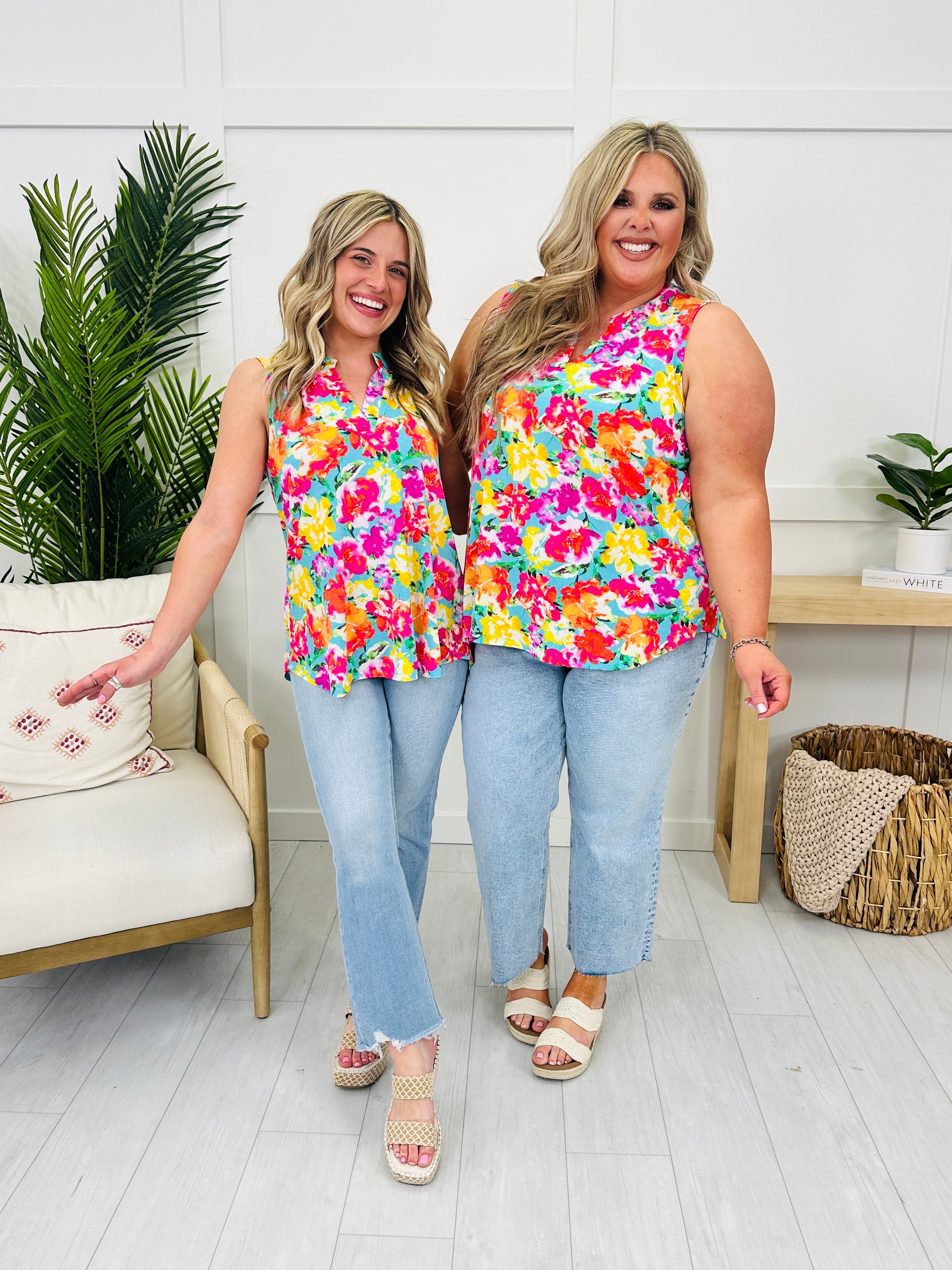Sunny Days Tank Top in Palm Beach