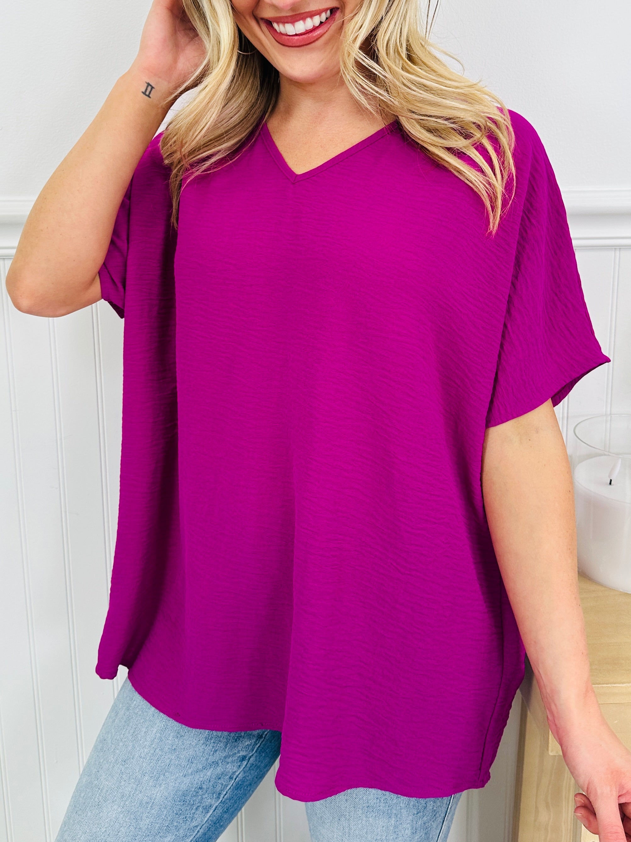 Go With The Flow Top In Multiple Colors