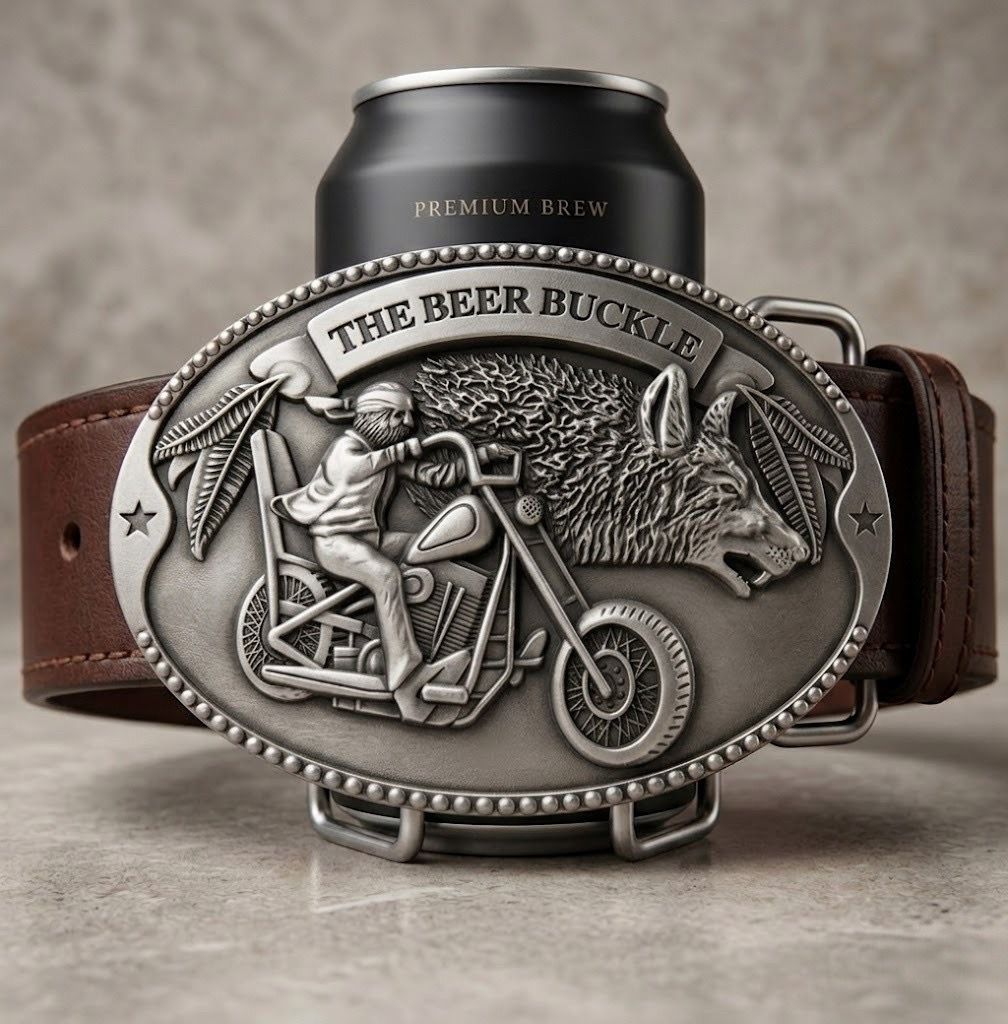 🎁 Perfect Gift for Beer Lovers – Country Beer Belt BuckleTM