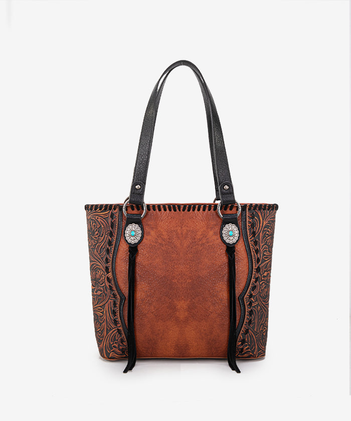 Trinity Ranch Floral Tooled Concealed Carry Tote Bag Collection