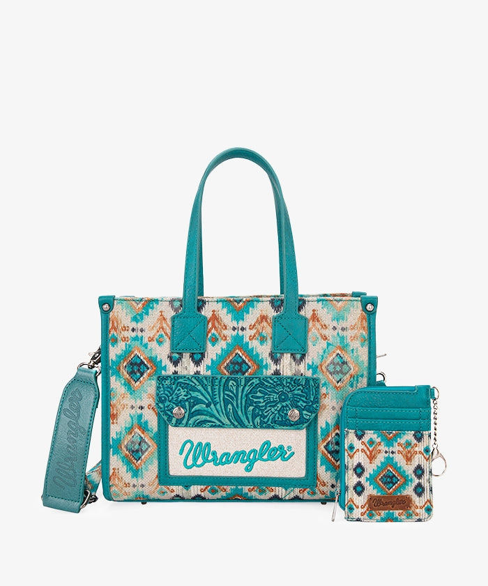 Wrangler Aztec Concealed Carry Canvas Tote Bag Collection