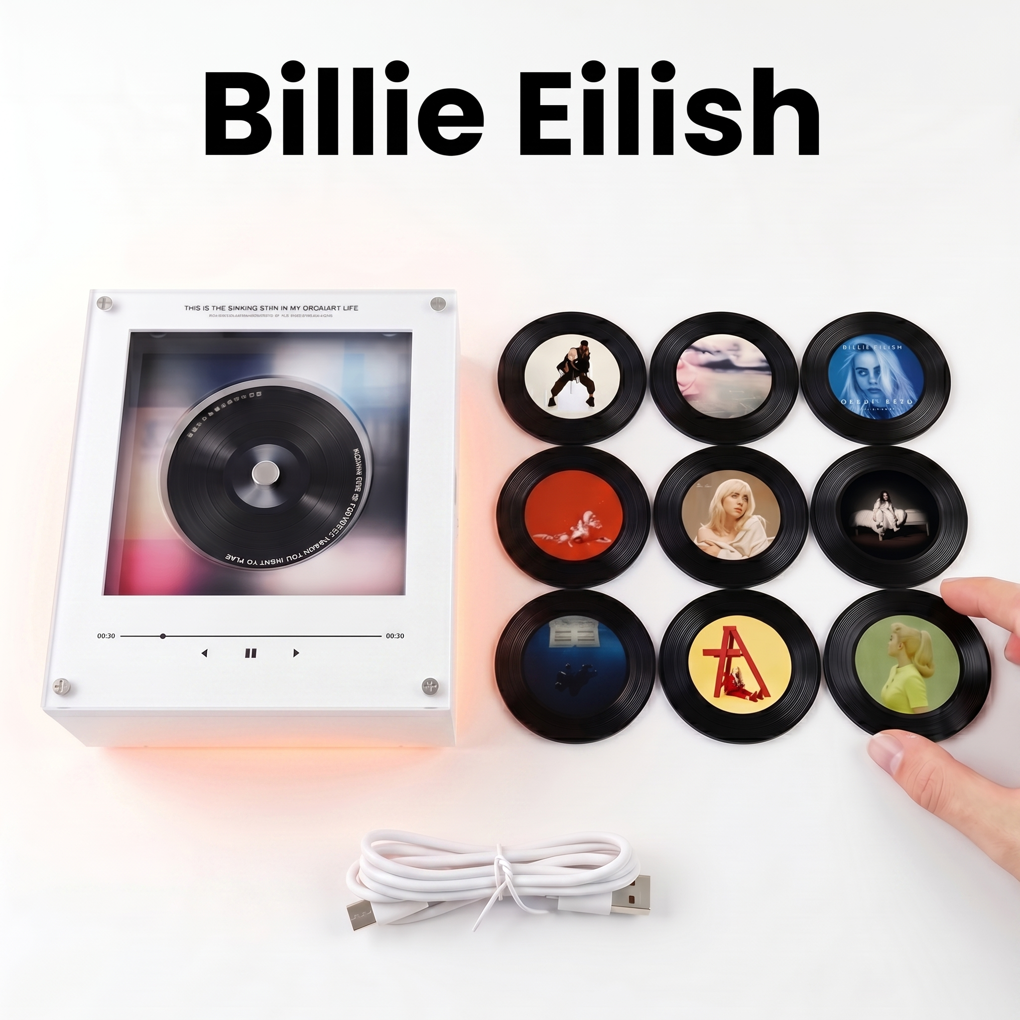 🎵 50% OFF – MagTunes Player Retro Magnetic Vinyl Music Player