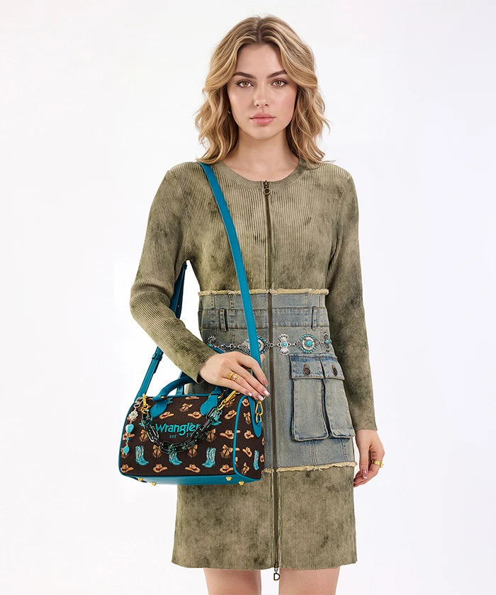 Wrangler Rodeo Icons Western Boston Bag