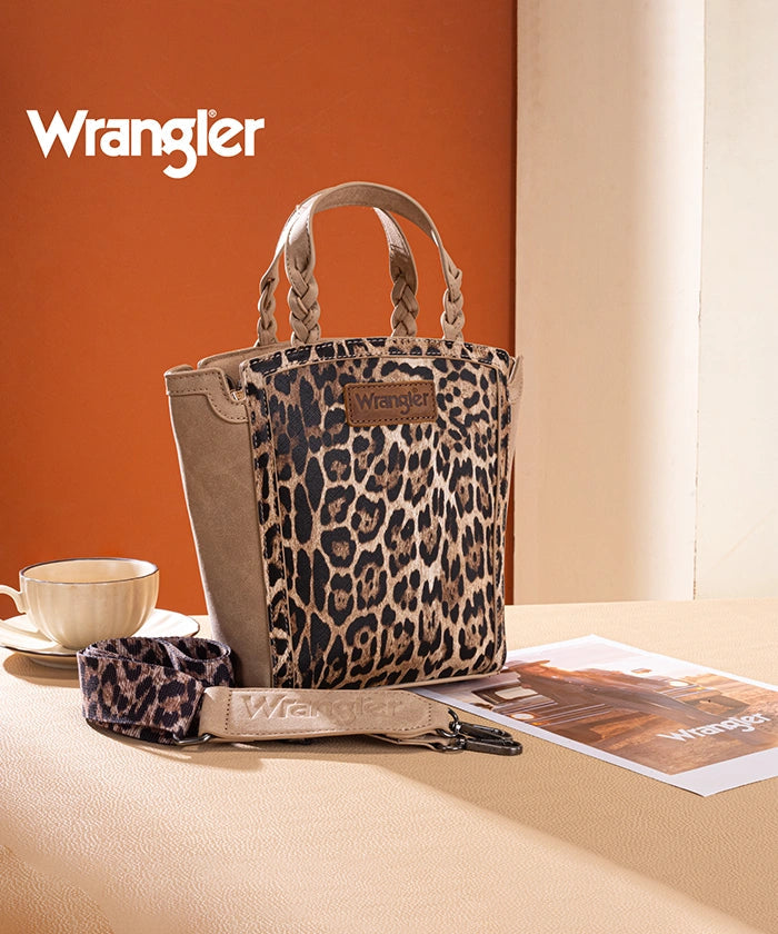 Wrangler Wildside Cheetah Top Handle Tote Bag
