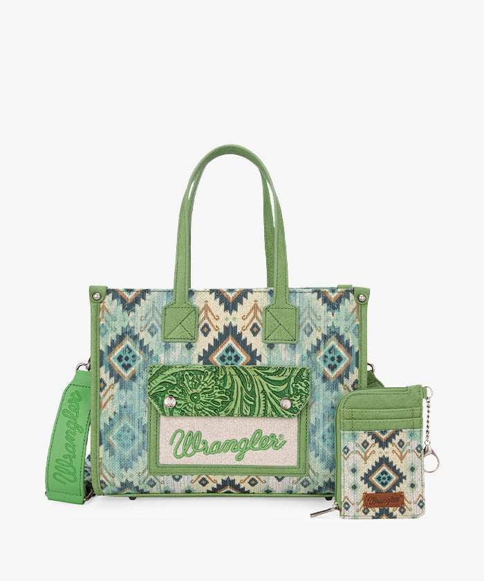 Wrangler Aztec Concealed Carry Canvas Tote Bag Collection