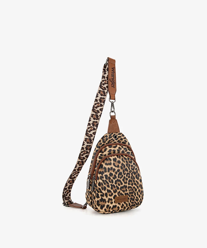 Wrangler Dual Zippered Sling Bag