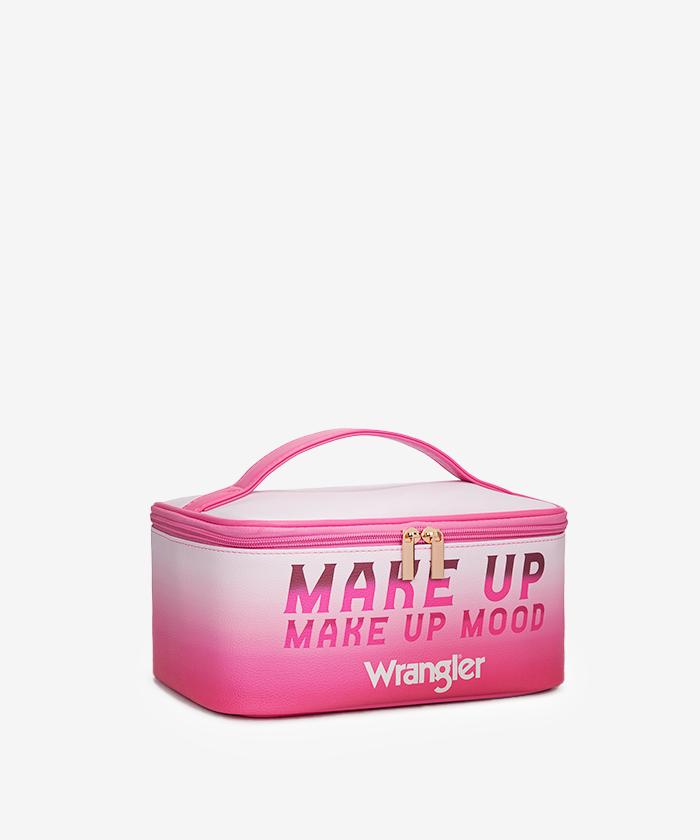 Wrangler Leopard PU Makeup Bag