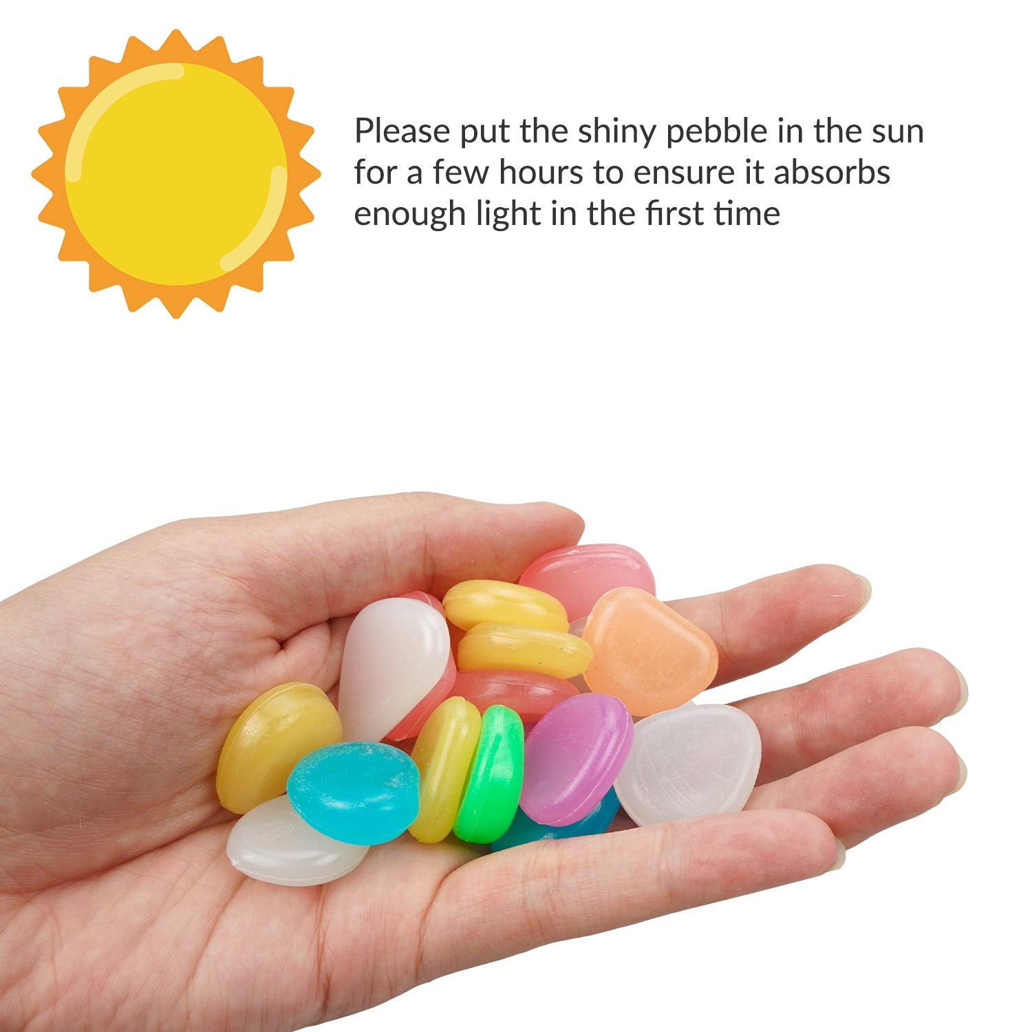 🌈Luminous Stones – Mixed Color Glow