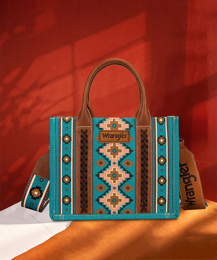 Wrangler Southwestern Crossbody Tote Bag