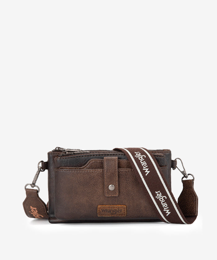 Wrangler Dual Zipper Crossbody Bag