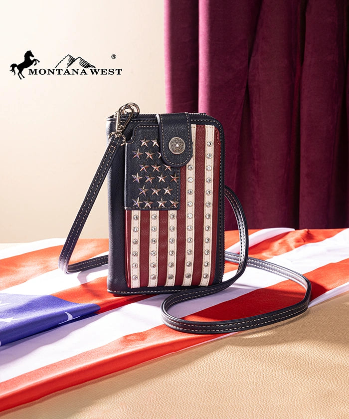 Montana West American Pride Phone Crossbody Bag