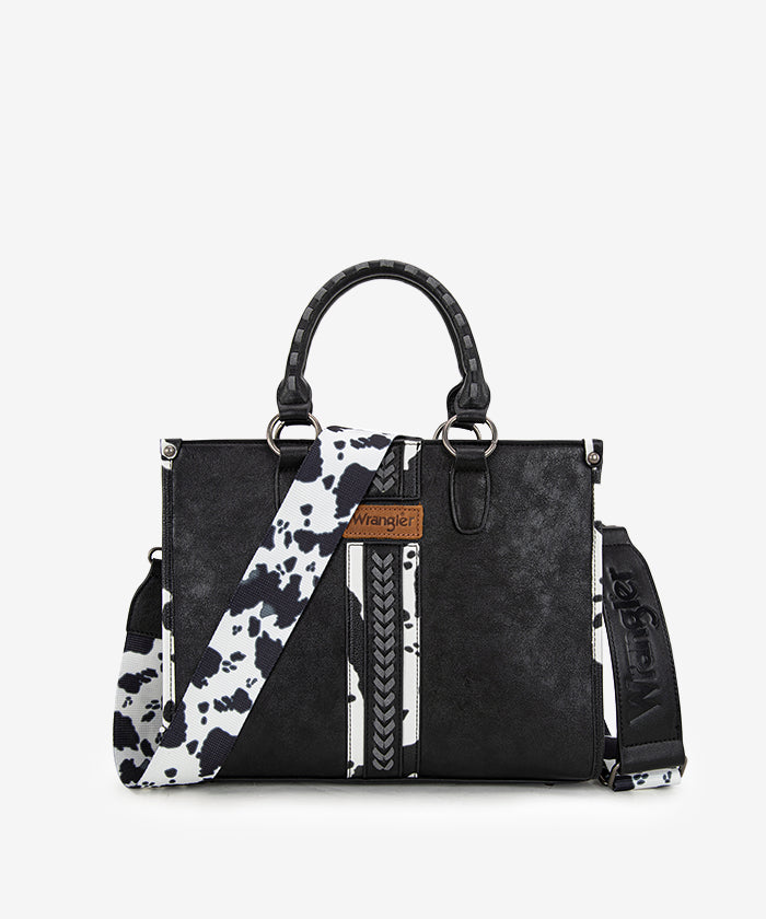 Wrangler Print Whipstitch Concealed Carry Tote Bag