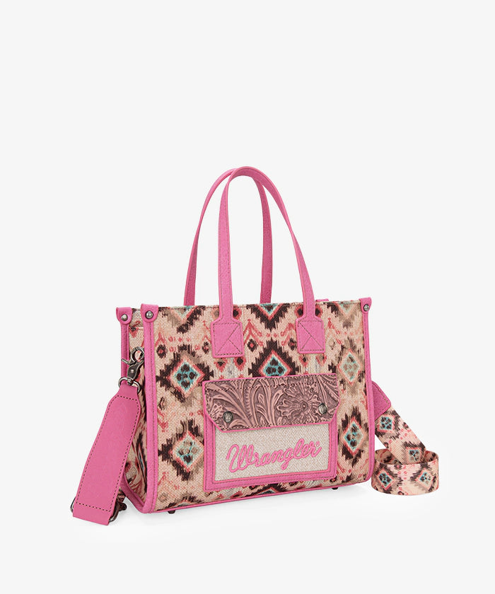 Wrangler Aztec Concealed Carry Canvas Tote Bag Collection