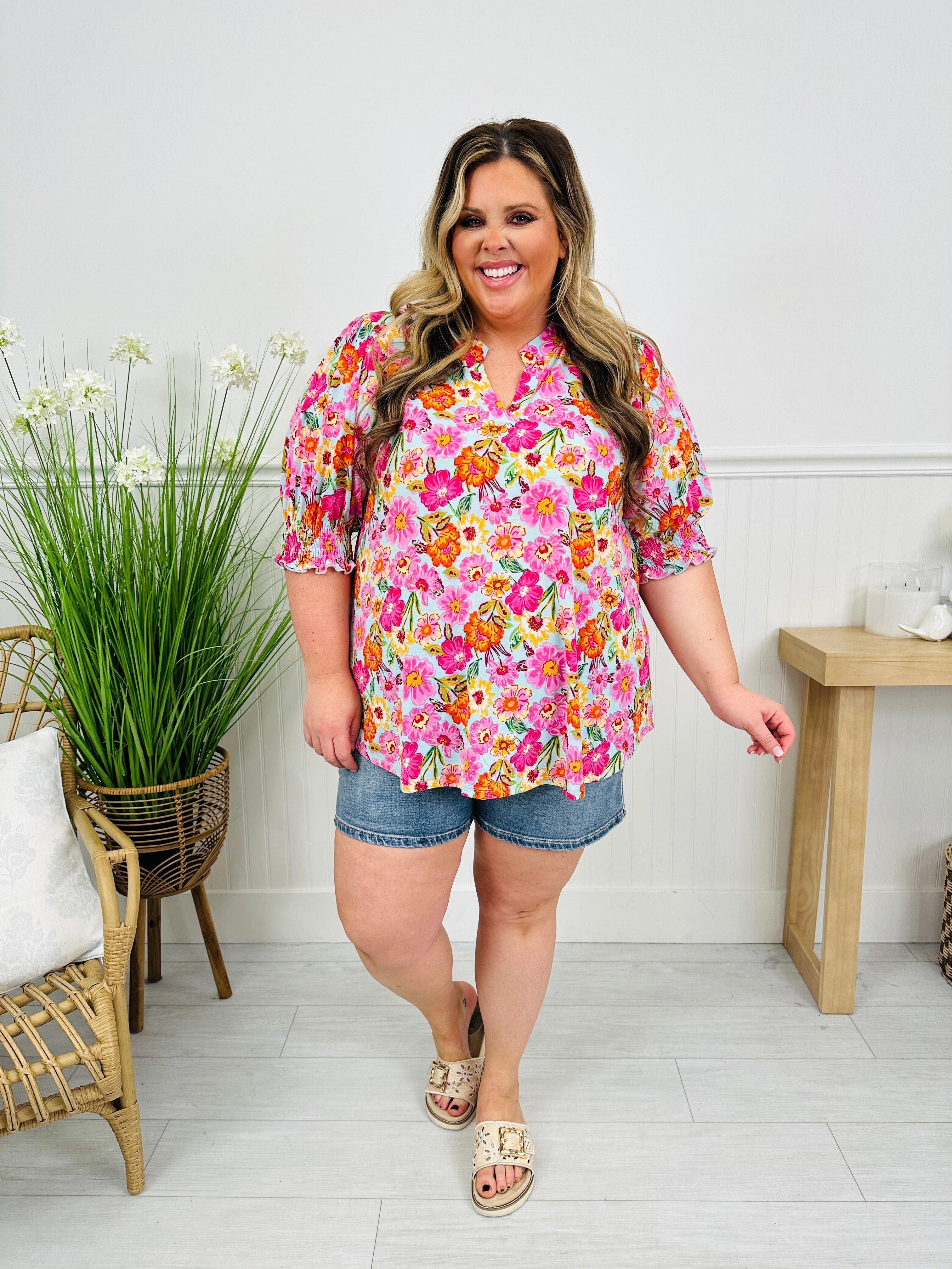 Step Into Spring Top in Savannah Print