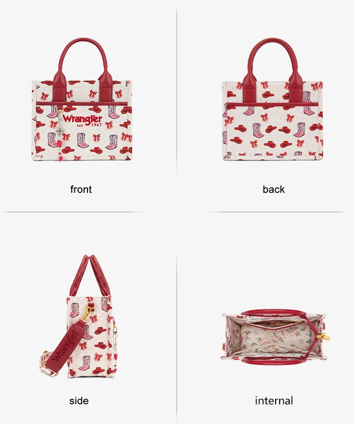 Wrangler Rodeo Icons Canvas Tote Bag