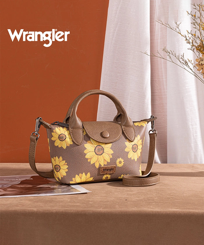 Wrangler Sunflower Print Mini Crossbody Bag