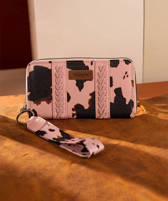 Wrangler Cow Print Concealed Crossbody Bag