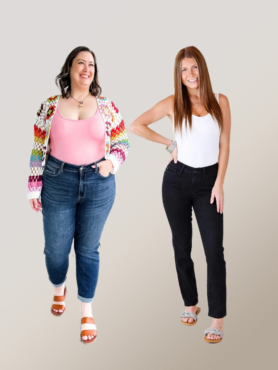 JUDY Tummy Control Cuffed Slim Fit Jeans (Buy 2 Free Shipping)