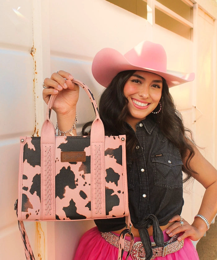 Wrangler Cow Print Concealed Crossbody Bag