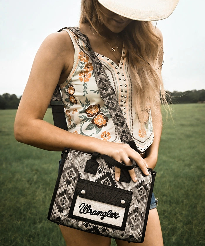 Wrangler Aztec Concealed Carry Canvas Tote Bag Collection