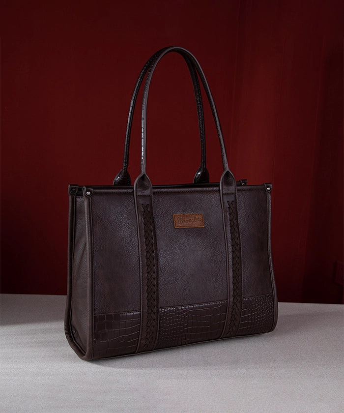 Wrangler Cow Print Crossbody Tote Bag