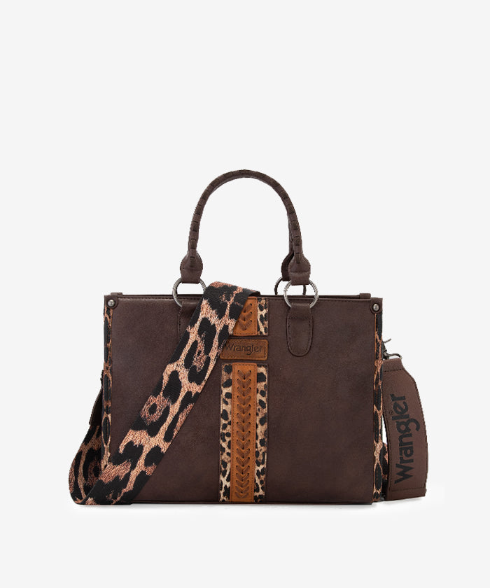 Wrangler Print Whipstitch Concealed Carry Tote Bag