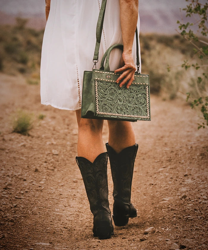 Montana West Floral Tooled Tote Bag Collection