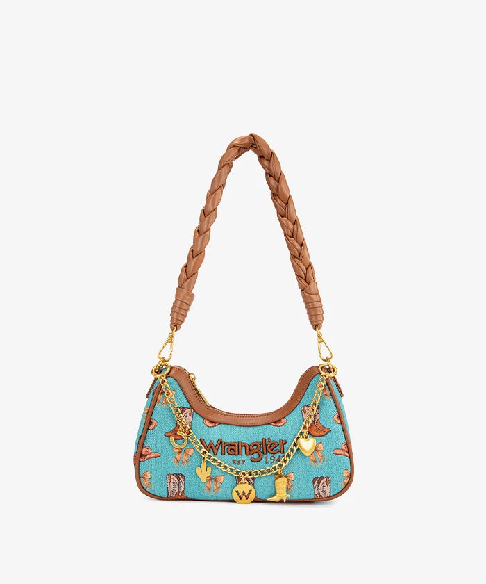 Wrangler Rodeo Icons Braided Handle Shoulder Bag