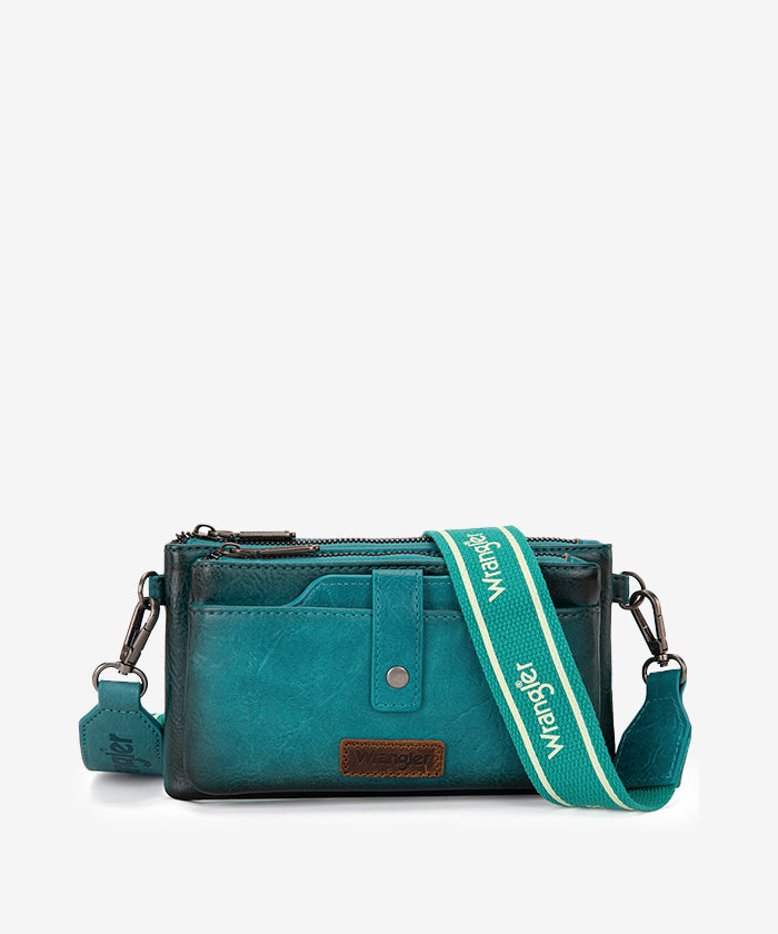 Wrangler Dual Zipper Crossbody Bag