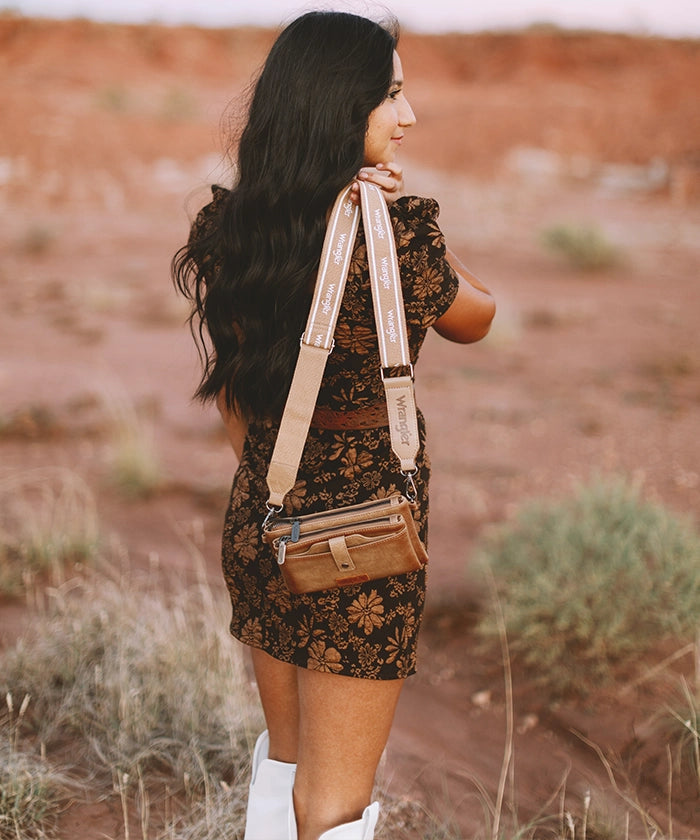 Wrangler Dual Zipper Crossbody Bag