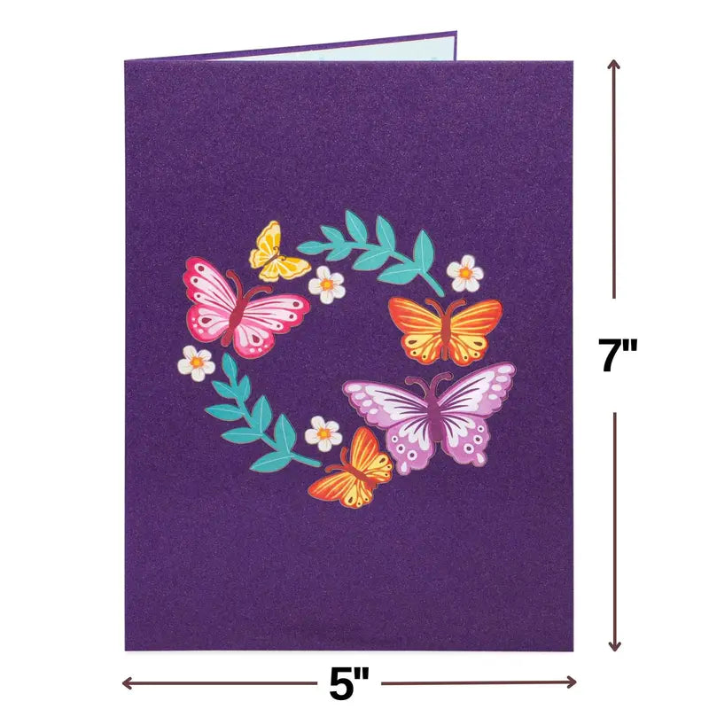 Handcrafted 3D Pop-Up Mother's Day Card - Exquisite Floral Butterfly Art