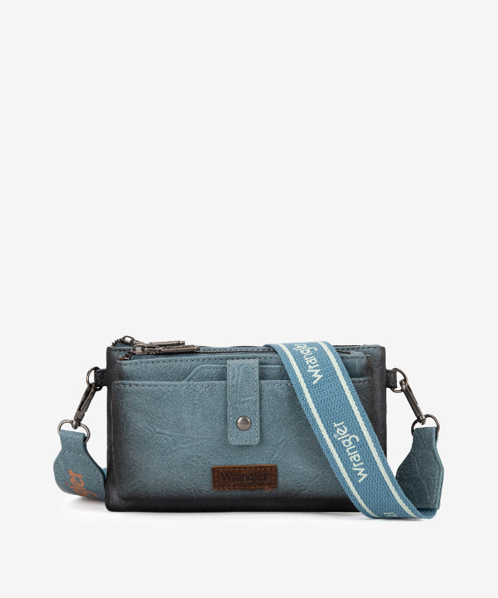 Wrangler Dual Zipper Crossbody Bag