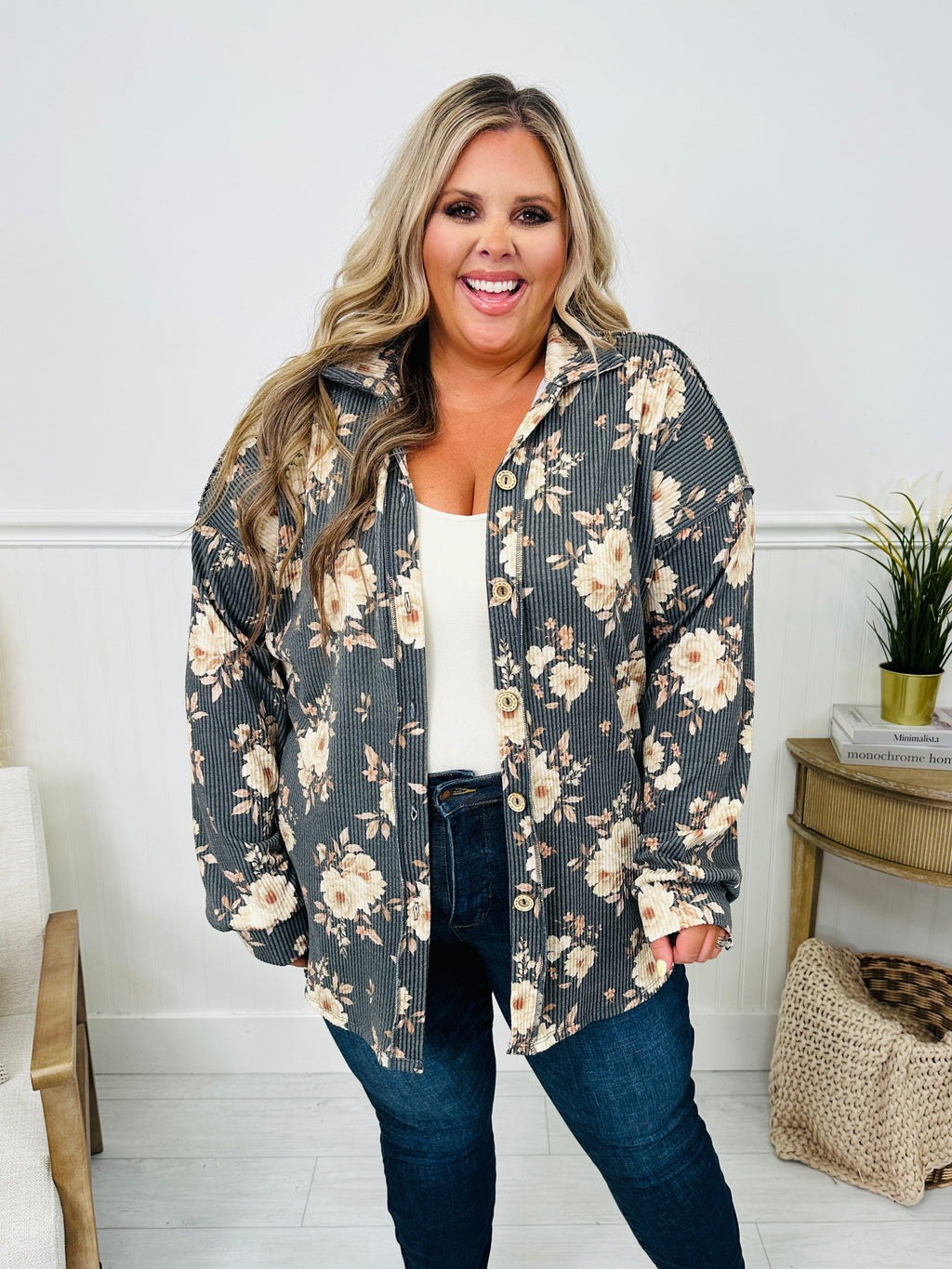 Blooms Of Fall Shacket
