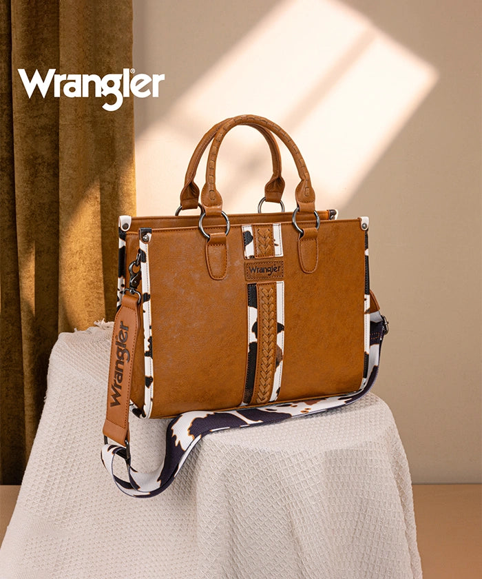 Wrangler Print Whipstitch Concealed Carry Tote Bag