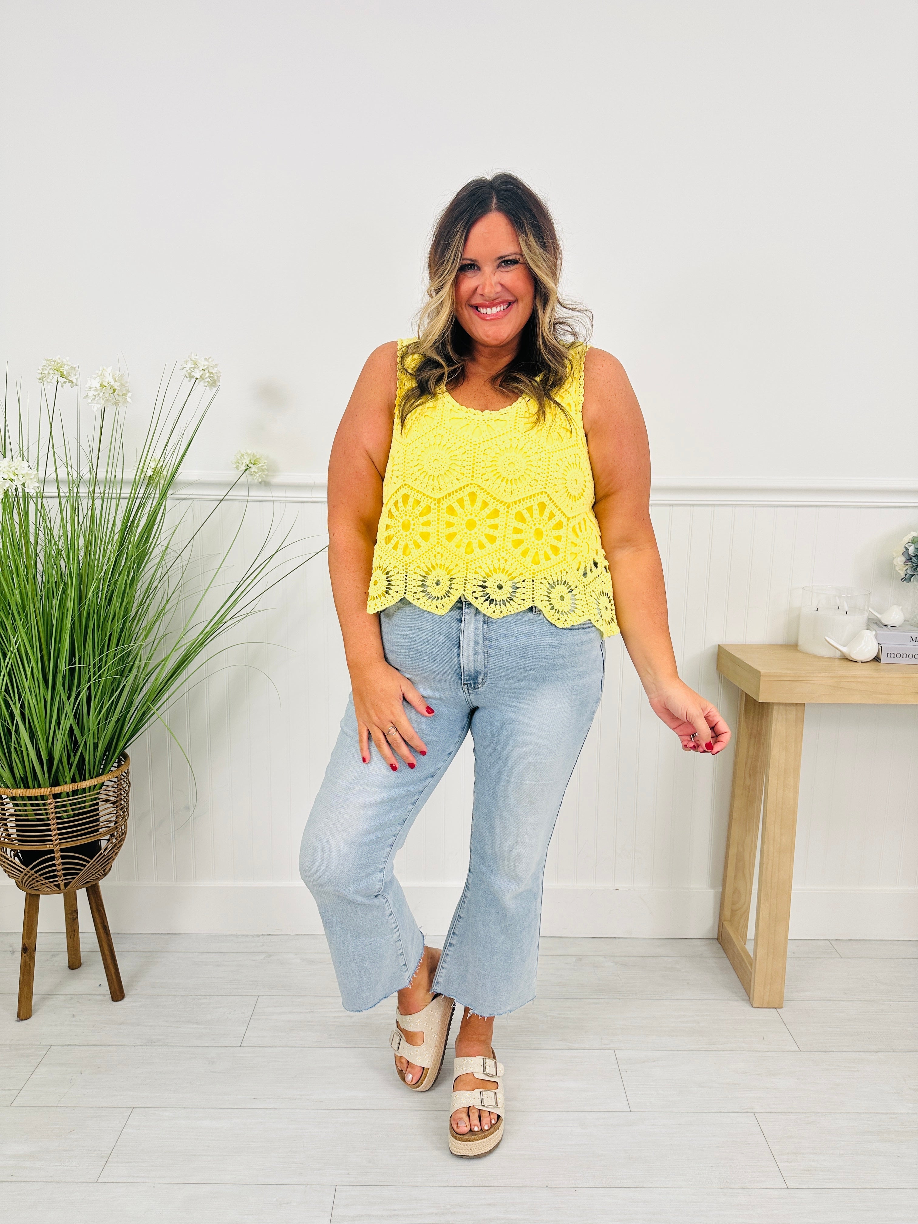 Crochet All Day Top In Multiple Colors