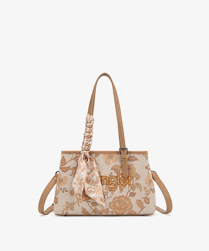 Wrangler Vintage Floral Print Canvas Shoulder Bag