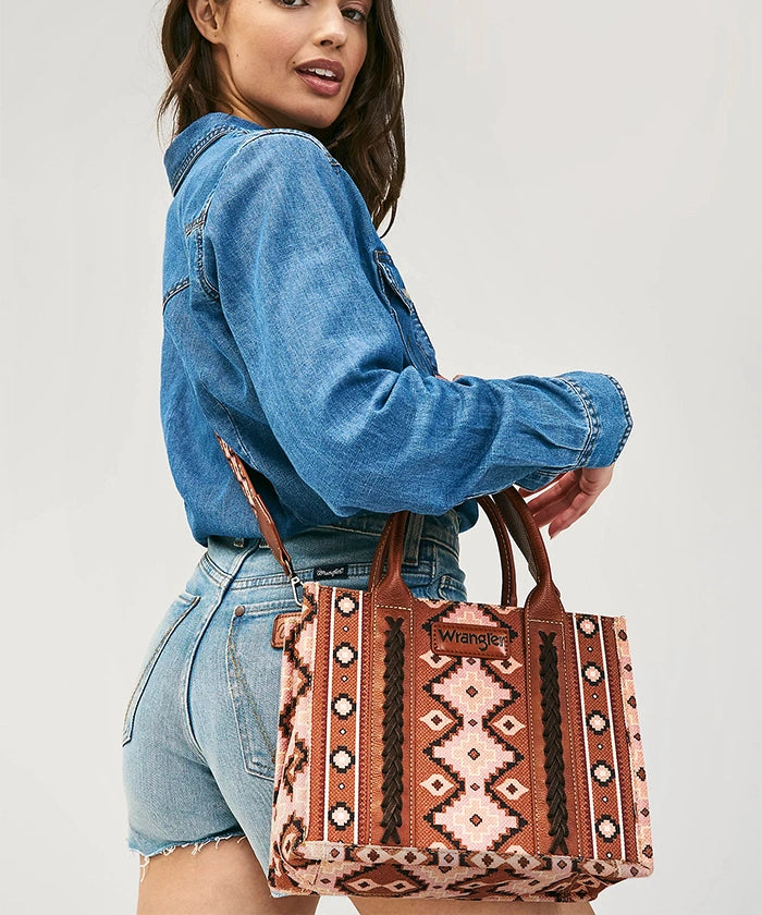 Wrangler Southwestern Crossbody Tote Bag