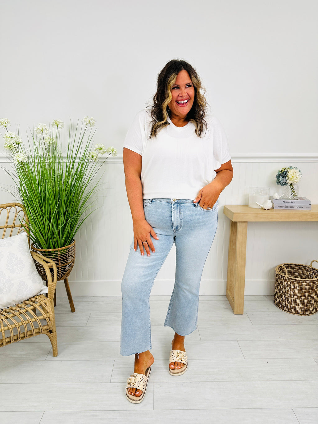 Judy Blue Spring Shift Kick Flares