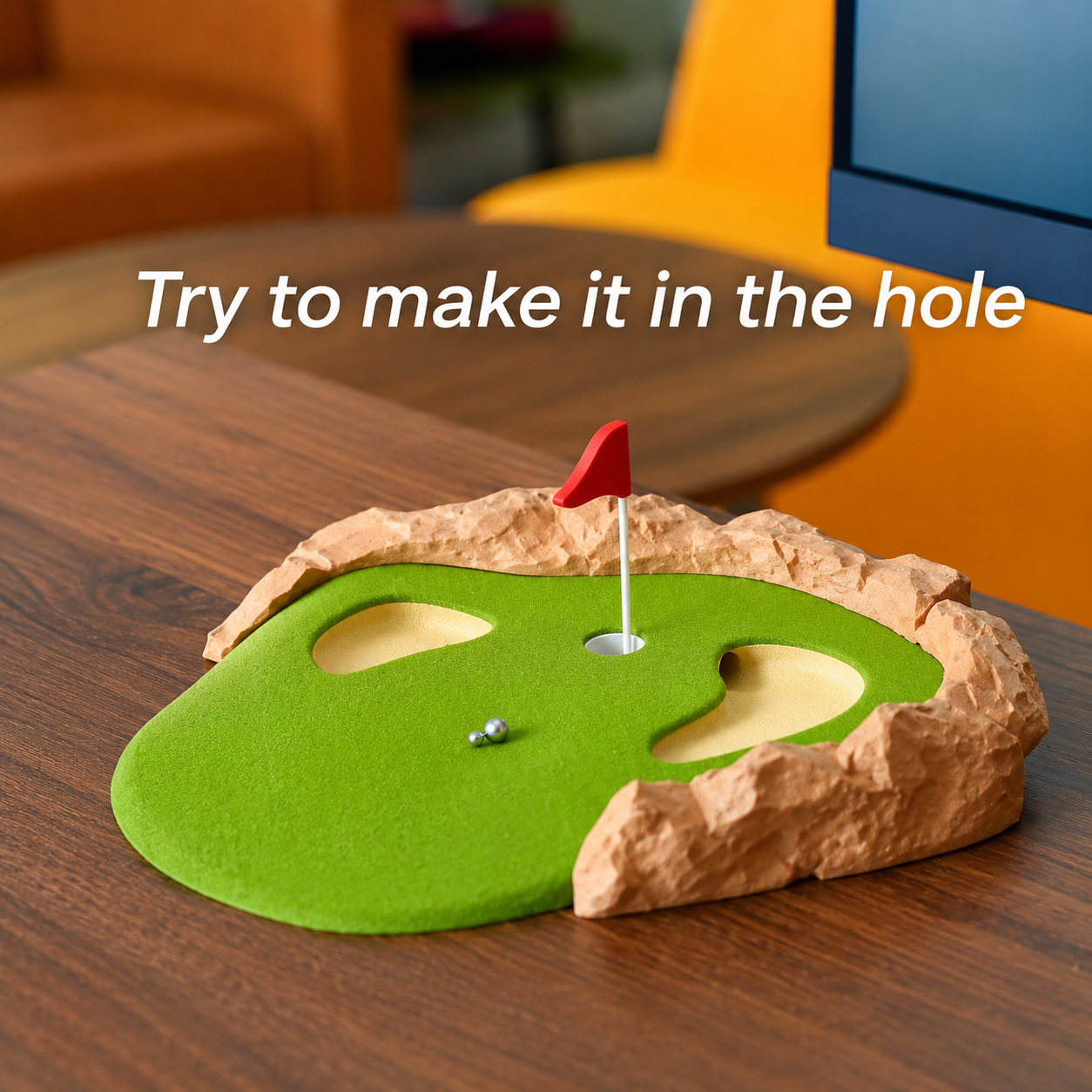 ⛳  Desktop Golf – Introducing the "Real Golfer" Putting Game!
