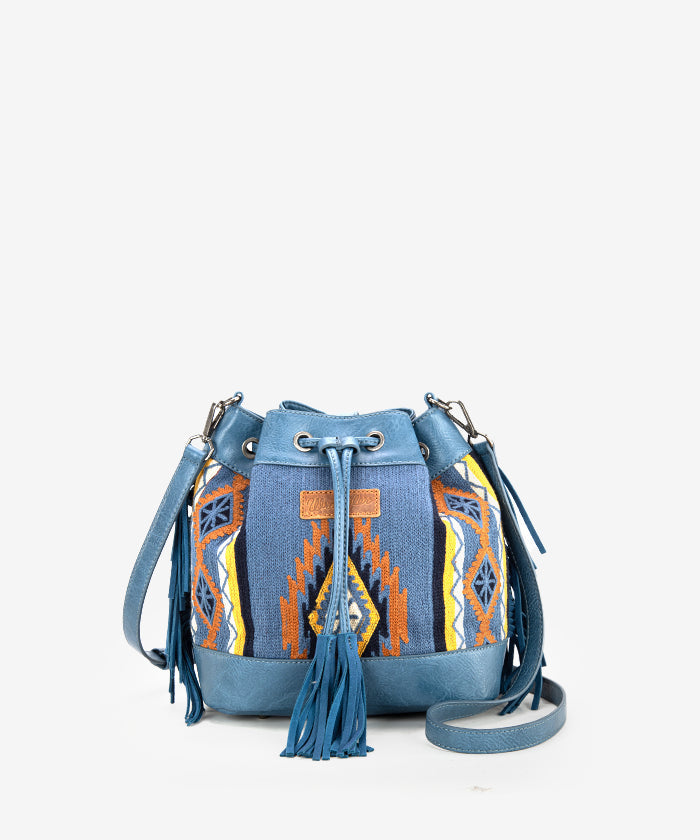 Wrangler Aztec Knitted Bucket Bag Collection