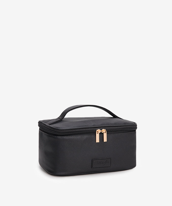 Wrangler Leopard PU Makeup Bag