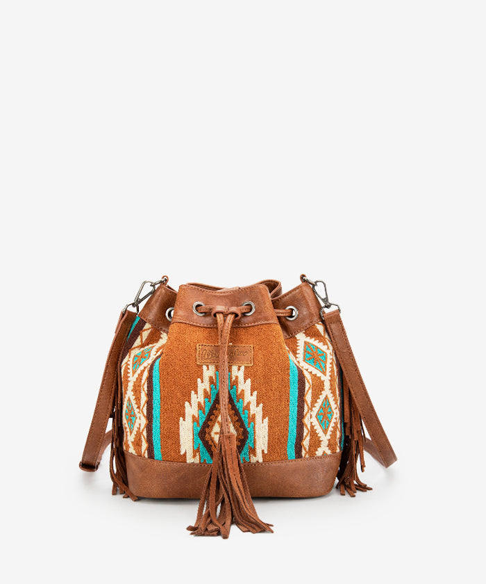 Wrangler Aztec Knitted Bucket Bag Collection