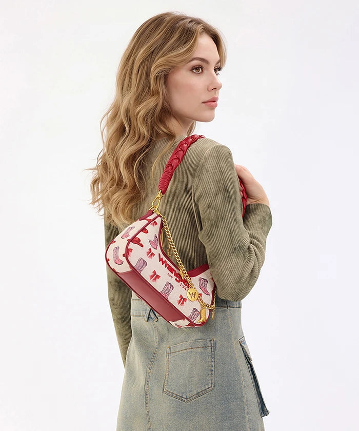 Wrangler Rodeo Icons Braided Handle Shoulder Bag